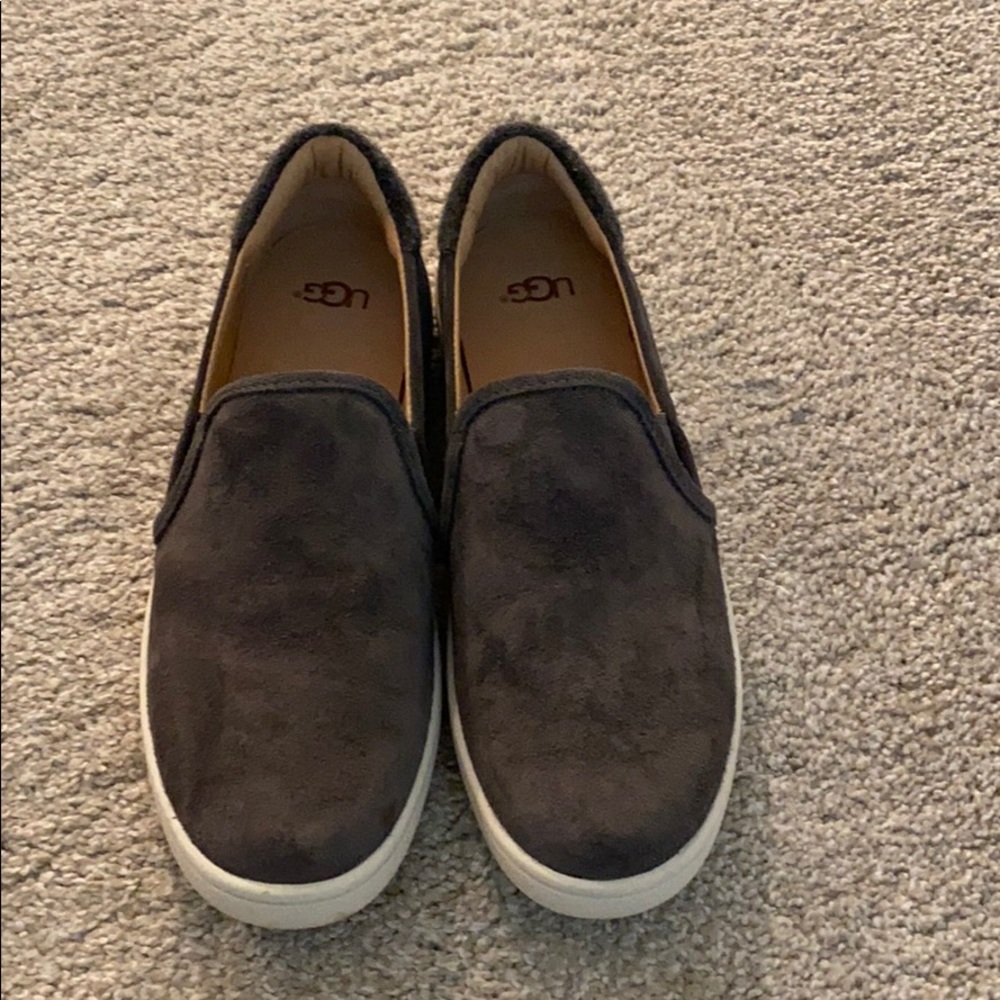 Ugh slip on suede shoes
